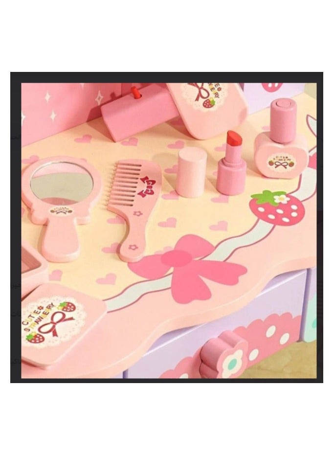 Girls dressing table set with mirror - Image 5