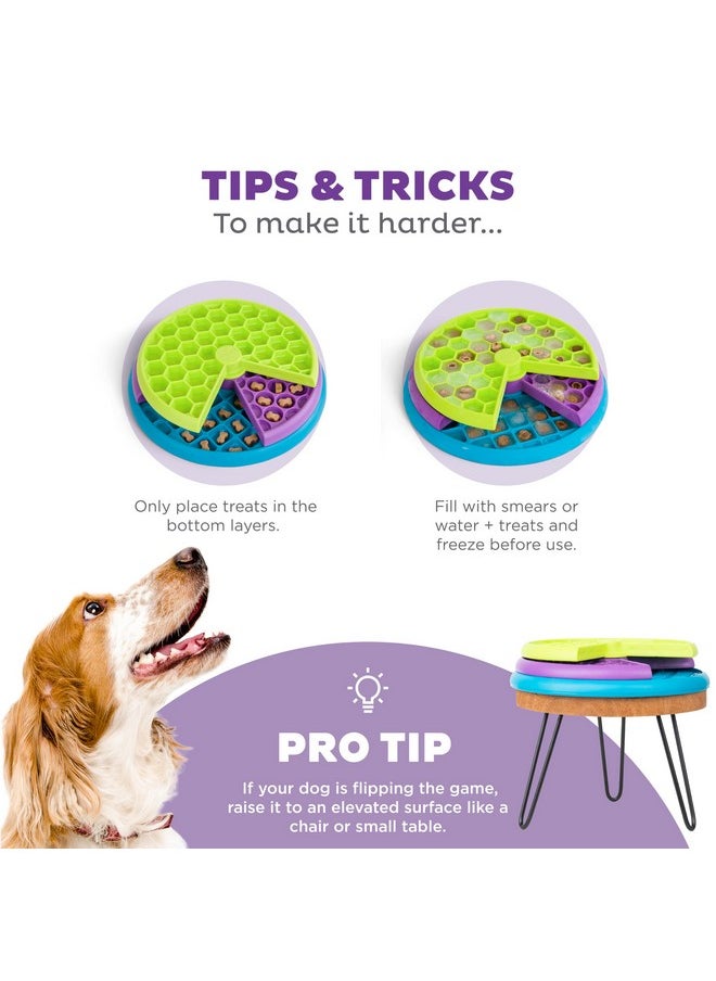 outward hound - Nina Ottosson Lickin' Layers Interactive Dog Puzzle Game And Slow Feeder - Image 1