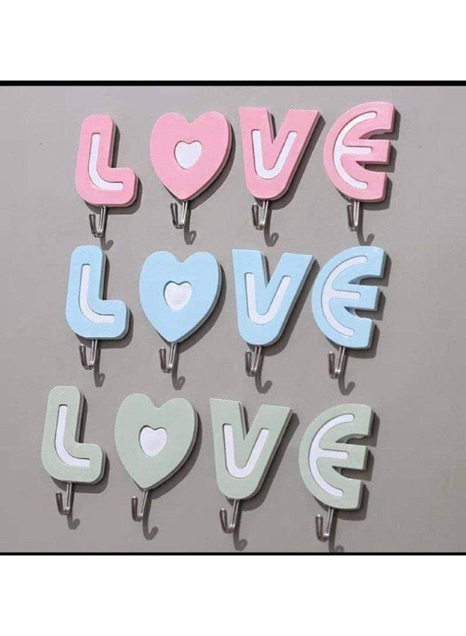 شماعة شكل love تحتوى على ٤ هوك - Image 3