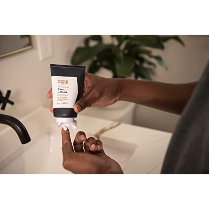 Scotch Porter Moisture Defend Face Lotion for Men | Controls Shine, Sooths & Evens Out Skin Tone | Free of Parabens, Sulfates & Silicones | Vegan | 4oz Bottle - Image 4