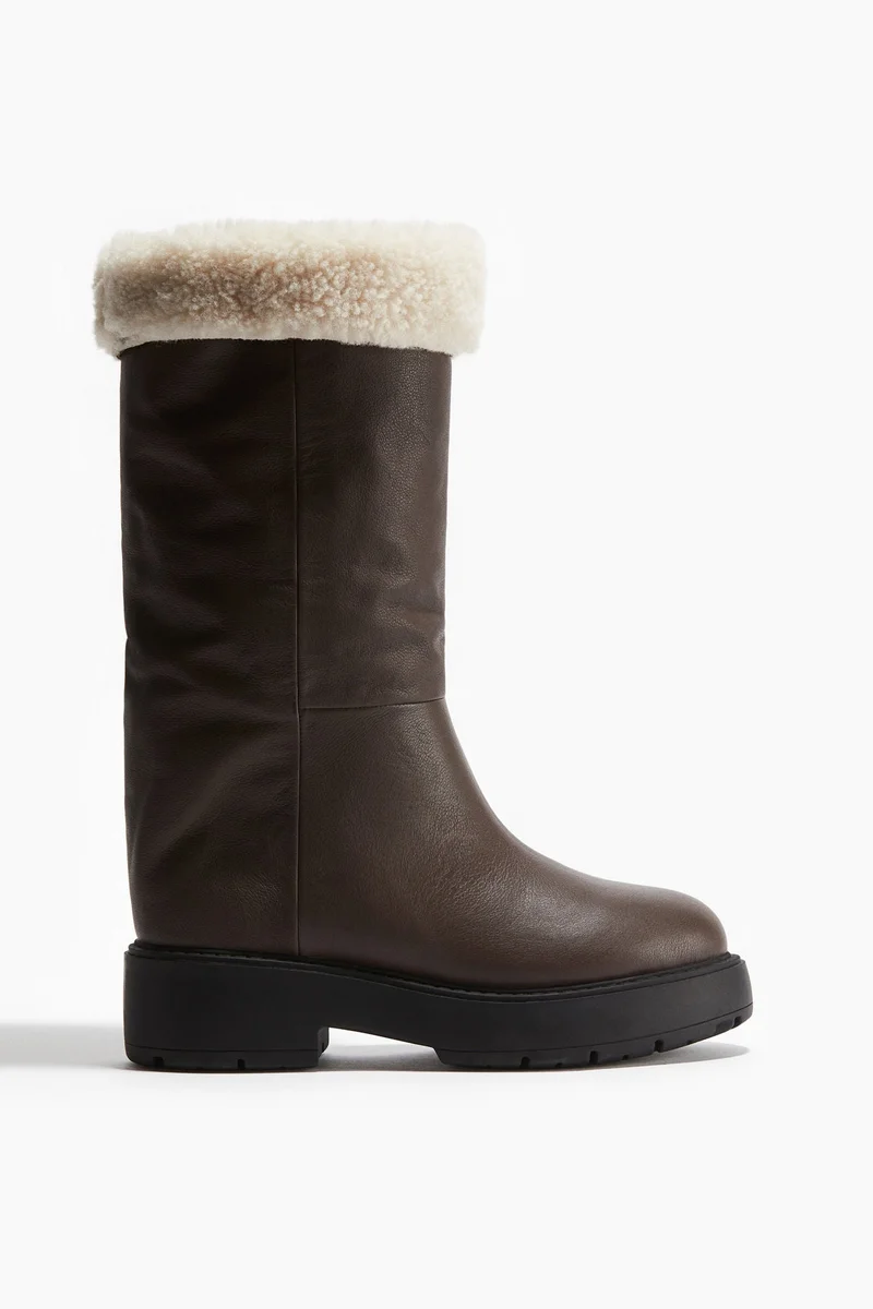 H&M Warm-lined leather boots