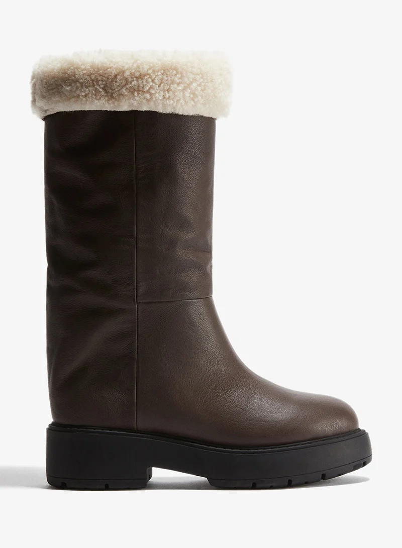 H&M Warm-lined leather boots