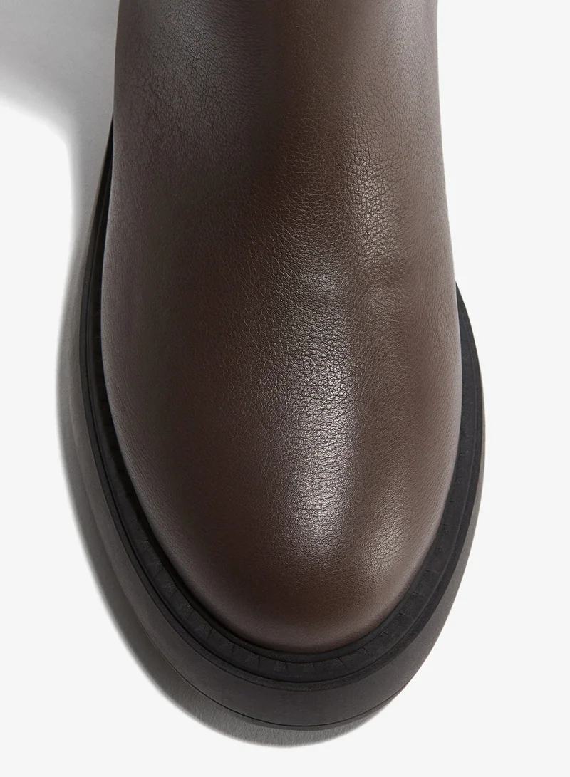 H&M Warm-lined leather boots