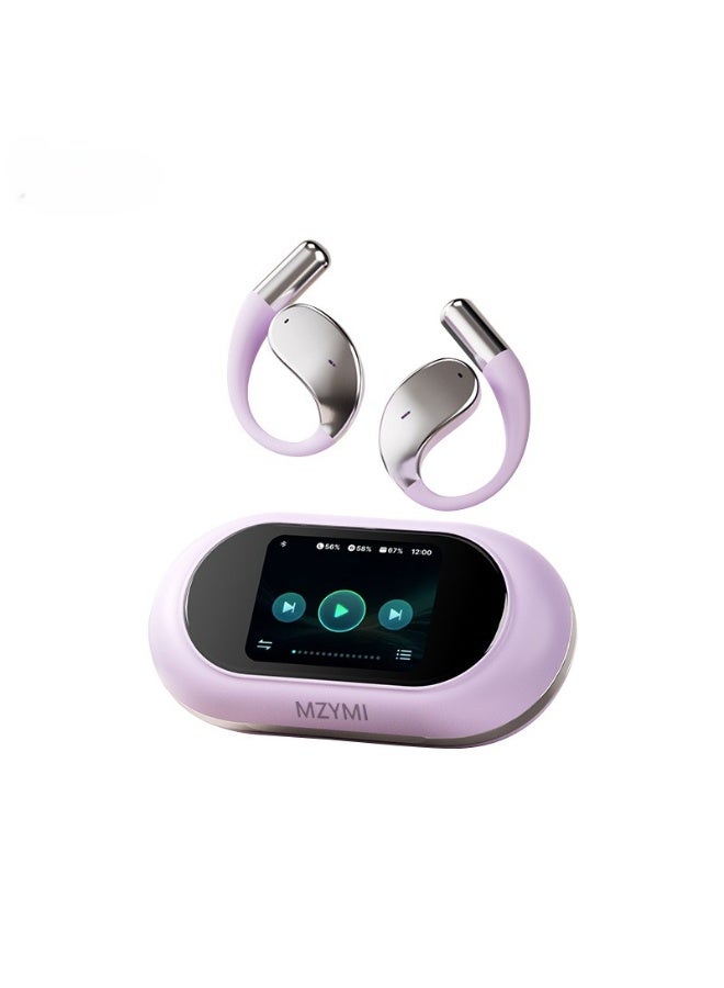 Jliyru Open-Ear Bluetooth Headphones, Wireless Earbuds with LED Display Charging Case for Standalone Music Playback, 60H Playtime, 14.2mm Titanium Driver, ENC Call, Secure Ear Hook for Running Workout Travel - Image 1