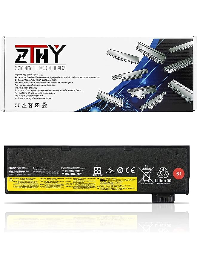 ZTHY 24Wh 61 01Av423 Laptop Battery For Lenovo Thinkpad A475 A485 Tp25 P51S P52S T470 T480 T570 T580 Series 4X50M08810 01Av422 Sb10K97579 Sb10K97580 01Av424 Sb10K97581 01Av452 Sb10K97597 01Av490 - Image 1