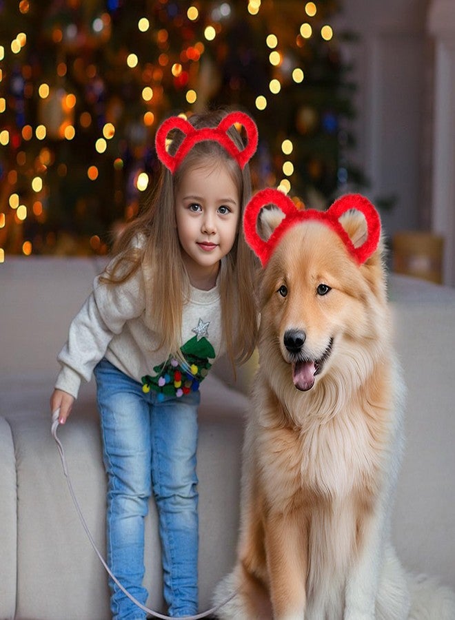 yeabwps Bear Ears Headbands, Yellow Brown Red Bear Ears, Colorful Bear Ears Headband Bear Costume Accessories Bear Ears Costume Mouse Ears for Halloween Cosplay Christmas Face Wash (3 Pack) - Image 3