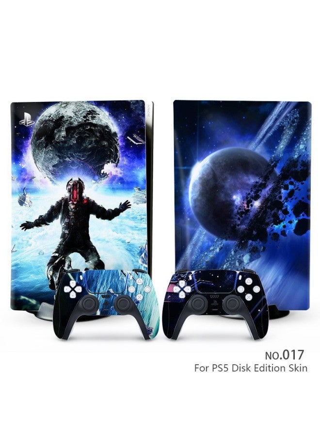 Suitable For Sony PS5 Disk Game Machine Stickers For Sony PS5 Optical Drive Version Color Stickers Digital Version Cartoon Protective Film-Color:PS5-DISK(009) - Image 2