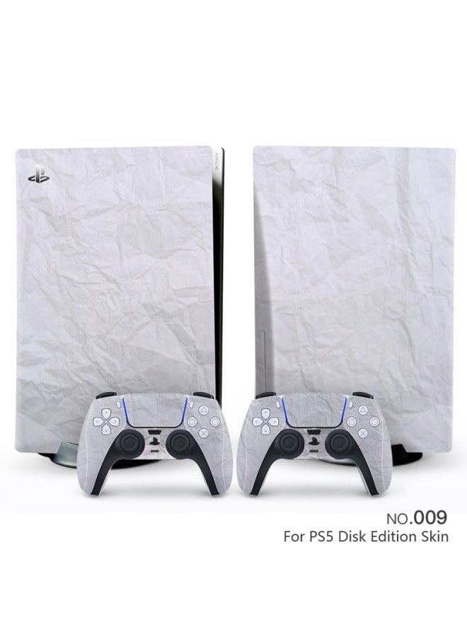 Suitable For Sony PS5 Disk Game Machine Stickers For Sony PS5 Optical Drive Version Color Stickers Digital Version Cartoon Protective Film-Color:PS5-DISK(009) - Image 1