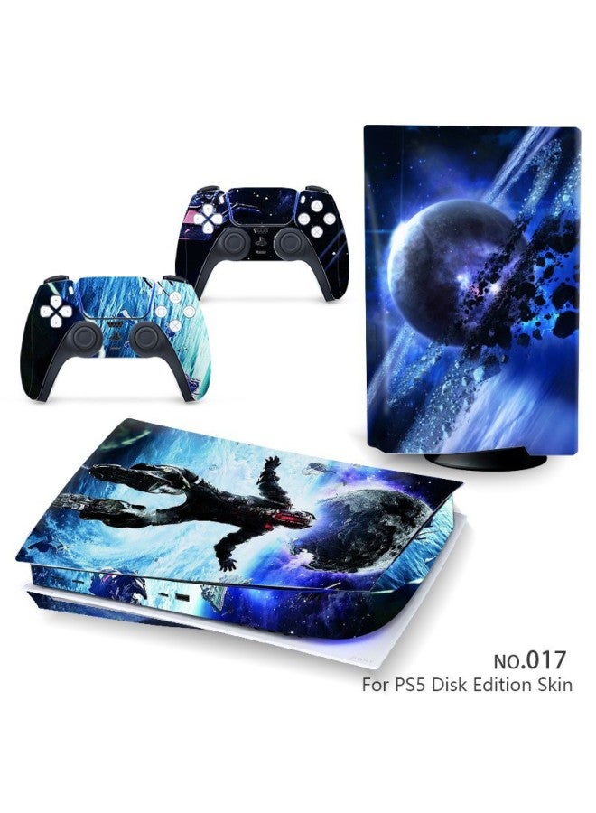 Suitable For Sony PS5 Disk Game Machine Stickers For Sony PS5 Optical Drive Version Color Stickers Digital Version Cartoon Protective Film-Color:PS5-DISK(009) - Image 3