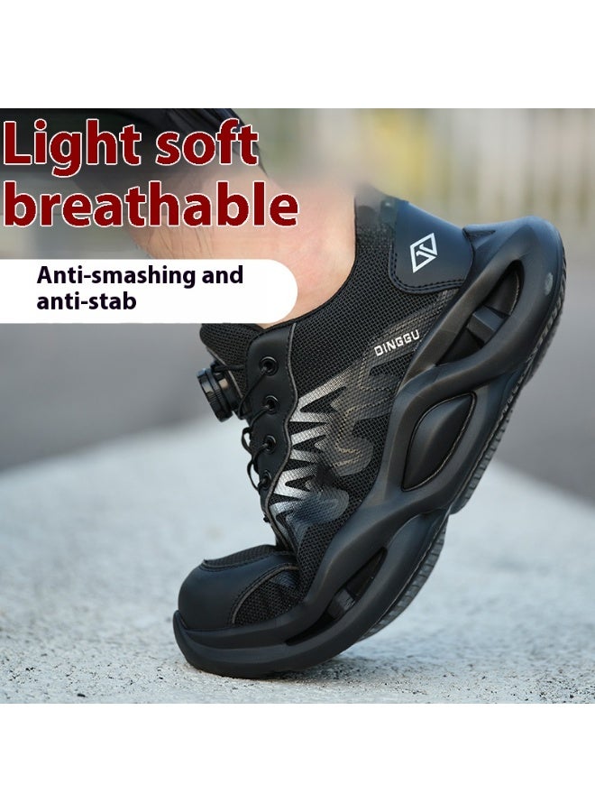 أحذية رجالية ذات أصابع فولاذية وخفيفة الوزن وآمنة ومريحة ومقاومة للثقب وأحذية عمل غير قابلة للتدمير وأحذية رياضية أنيقة. - Image 2
