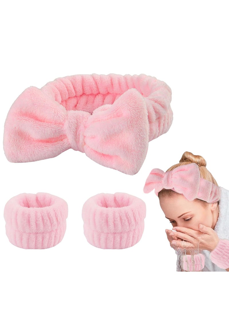 AEGYPIUS - AEGYPIUS Face Wash Headband and Wristband Set 3 Pcs Face Wash Headband for Washing Face Headband And Wristband Set for Face Washing Headband Wristband Set Face Wash Spa Headband and Wristband Set - Image 1