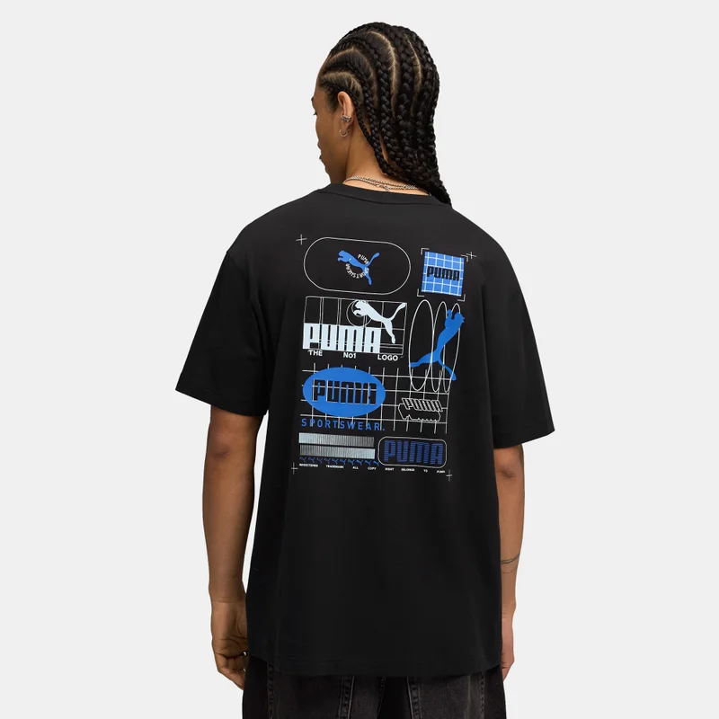 PUMA Men's Graphic Grid T-Shirt