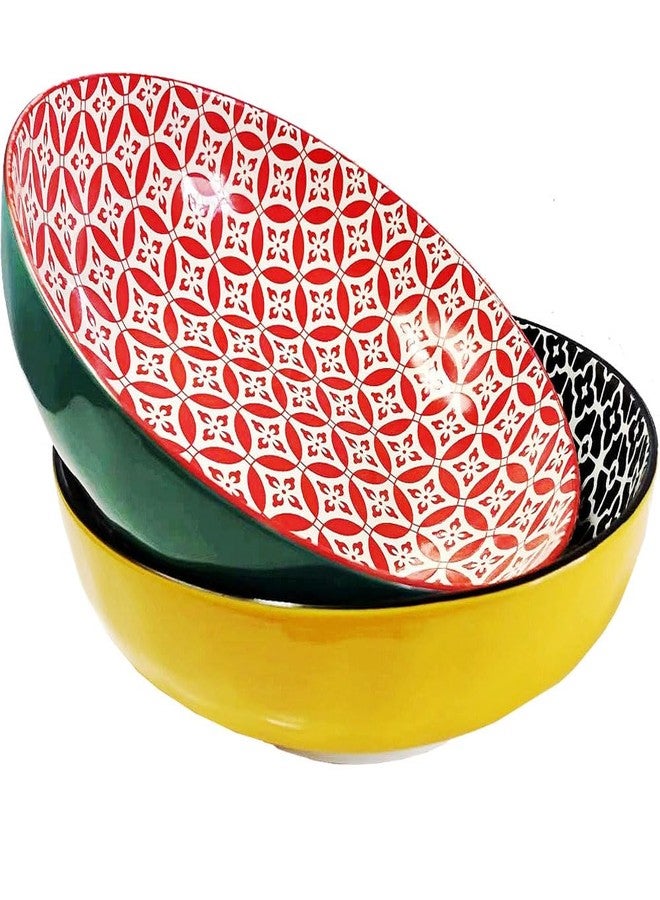 Qlans Large Salad Bowl, 10.5-inch, 80 oz, 2 Spaghetti Bowls - Colorful Party Dishes, Ideal Home Gifts - Image 1