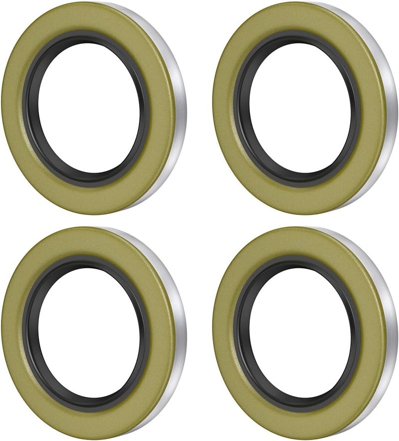 NOOTO 4 Pack Double Lip Grease Seal 2.25 x 3.376 for Trailer and Boat Axles - Image 1