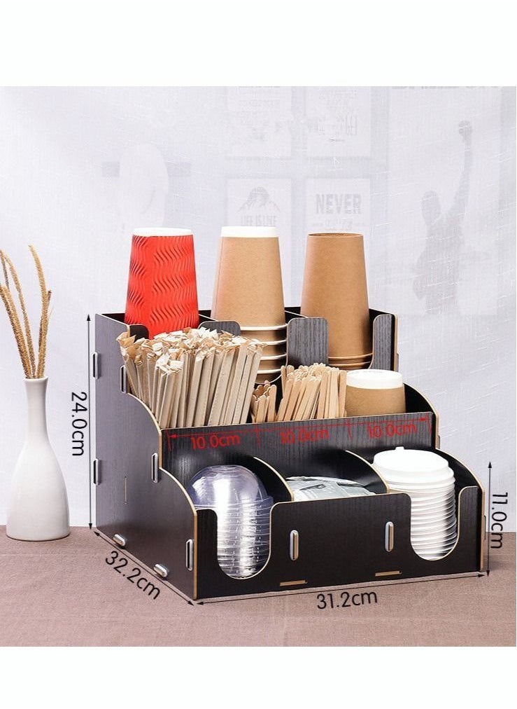 MIXDE - Coffee Station and Cup Organizer,Coffee Bar Accessories Organizer for Countertop - Image 1