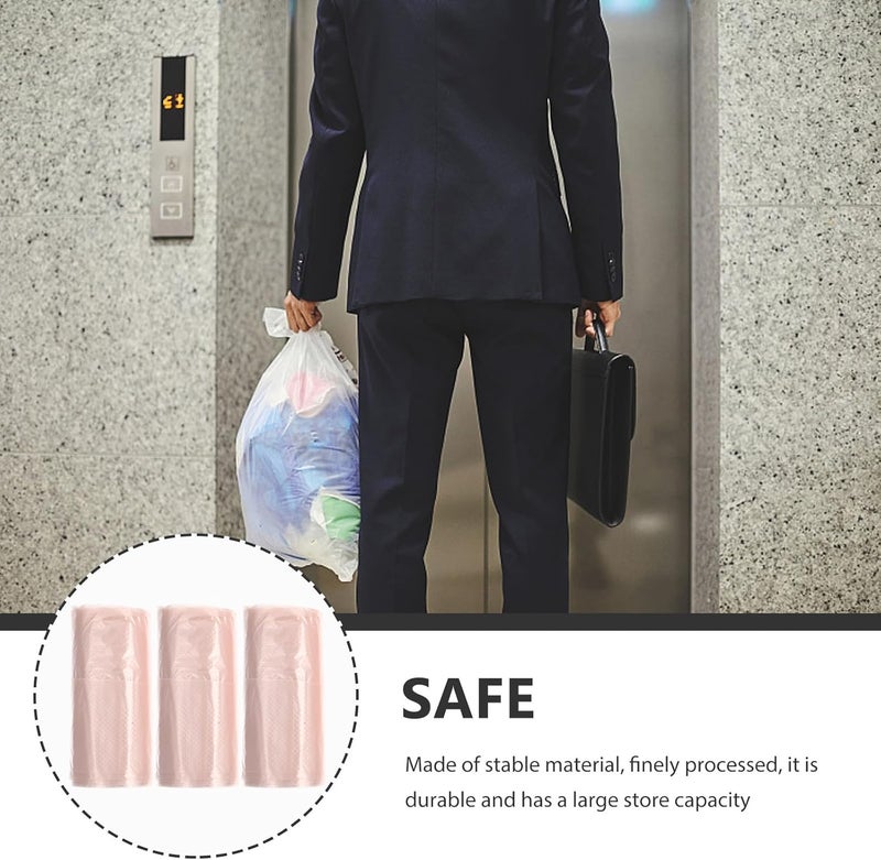 Uonlytech Rose Gold Thickened Small Trash Bags 90pcs, Disposable Car and Home Rubbish Bags, 3 Rolls of Convenient Waste Containers for Office and Outdoor Use - Image 5