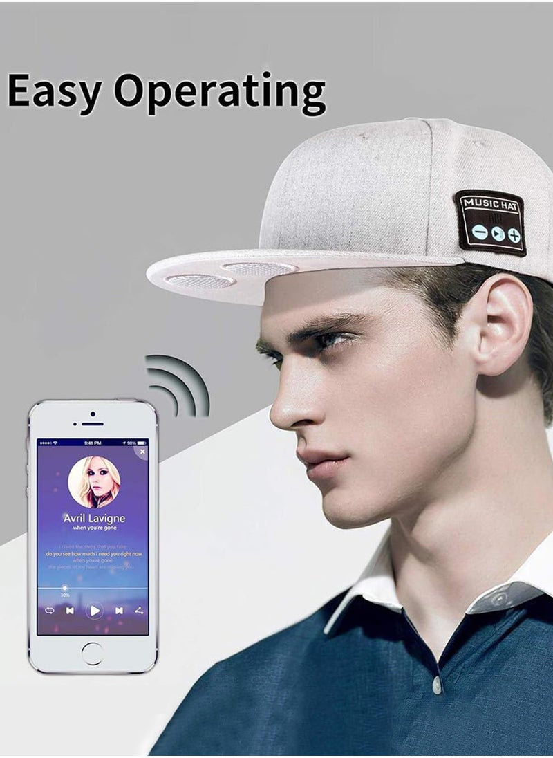 Generic Bluetooth Speaker Hats Adjustable Music Hats Bluetooth Cap for Outdoor Sports Baseball Cap for Men Women Gifts  - Image 2