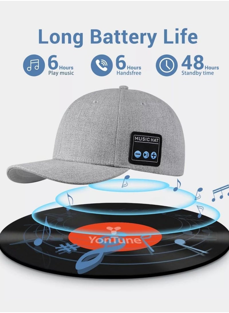 Generic Bluetooth Speaker Hats Adjustable Music Hats Bluetooth Cap for Outdoor Sports Baseball Cap for Men Women Gifts  - Image 4