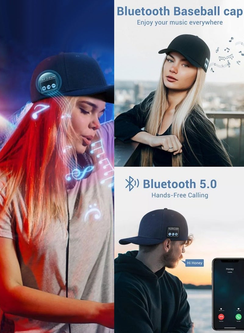 Bluetooth Speaker Hats Adjustable Music Hats Bluetooth Cap for Outdoor Sports Baseball Cap for Men Women Gifts