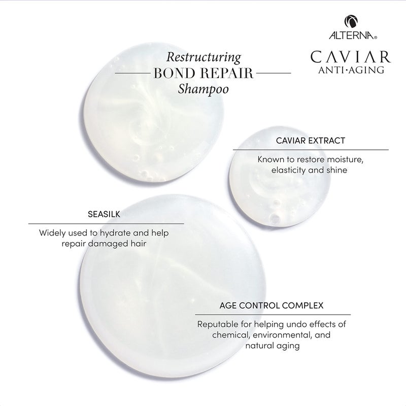 Alterna Caviar Anti-Aging Restructuring Bond Repair Shampoo, 16.5 Fl Oz (Pack of 1) - Image 4
