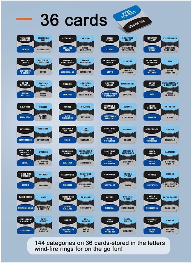 Word Game | Fast-Paced Family Board Game | Choose a Category & Race Against The Timer to be The Last Player | Learning Game Great for All Ages(blue) - pzsku/Z51CB94D65C56EA194373Z/45/_/1727528981/e8819ea3-e036-4bf4-889c-4ab6de25d2a4