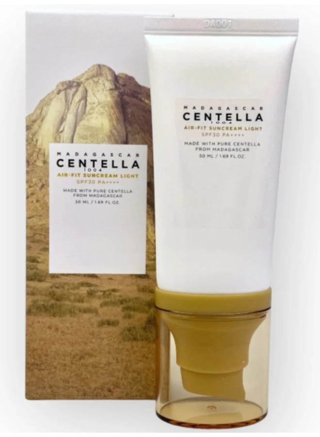 Madagascar Centella 1004 Madagascar Centella Air-Fit Suncream Light (SPF30+ PA++++) – 50ml - Image 3