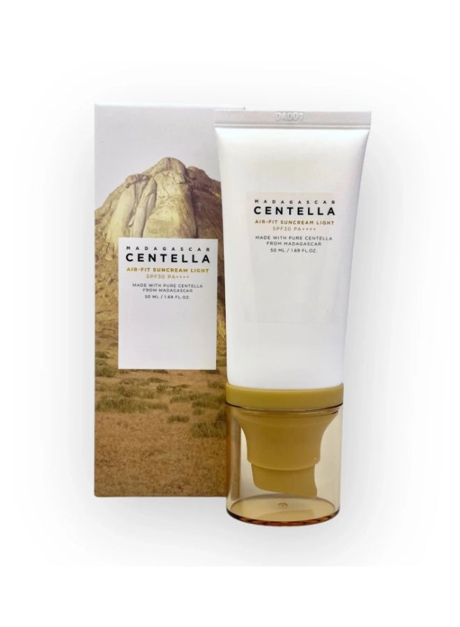 Madagascar Centella 1004 Madagascar Centella Air-Fit Suncream Light (SPF30+ PA++++) – 50ml - Image 2
