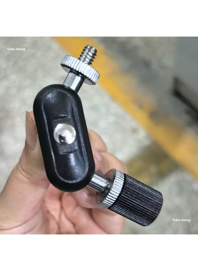 Generic 1/4 Turn 1/4 Screw Pan/tilt Bracket Replaces Mobile Phone Universal Wheel Adapter Pea Pods Connection Anti-tooth Accessories-Body Color:Silver Strange Hand (17mm Ball Head + 1/4 Screw Hole)  - Image 4