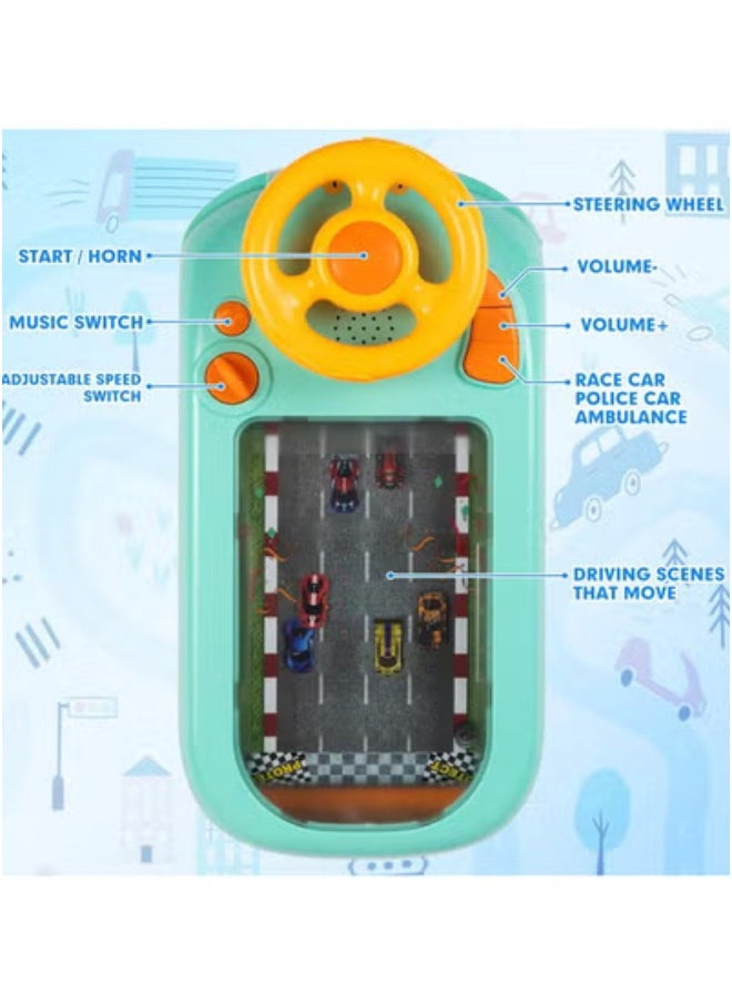 TOY GARDEN Simulation Driving Steering Wheel Toy – Interactive Musical Car Steering Game with Sounds & Lights for Kids Age 3+, Educational Racing Car Toy for Boys & Girls  - Image 2
