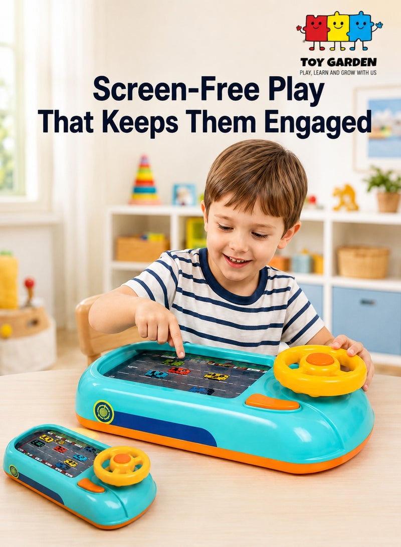 TOY GARDEN Simulation Driving Steering Wheel Toy – Interactive Musical Car Steering Game with Sounds & Lights for Kids Age 3+, Educational Racing Car Toy for Boys & Girls - Image 1