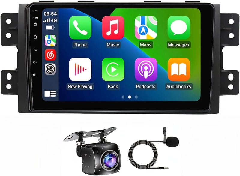 Vierex Fit Kia Mohave Car Stereo Mohave Android Screen 2008-2018 with Apple CarPlay, Android Auto, AHD Rear View Camera, GPS Navigation, Multiple Map Support (2+32GB Carplay 4CORE) - Image 1