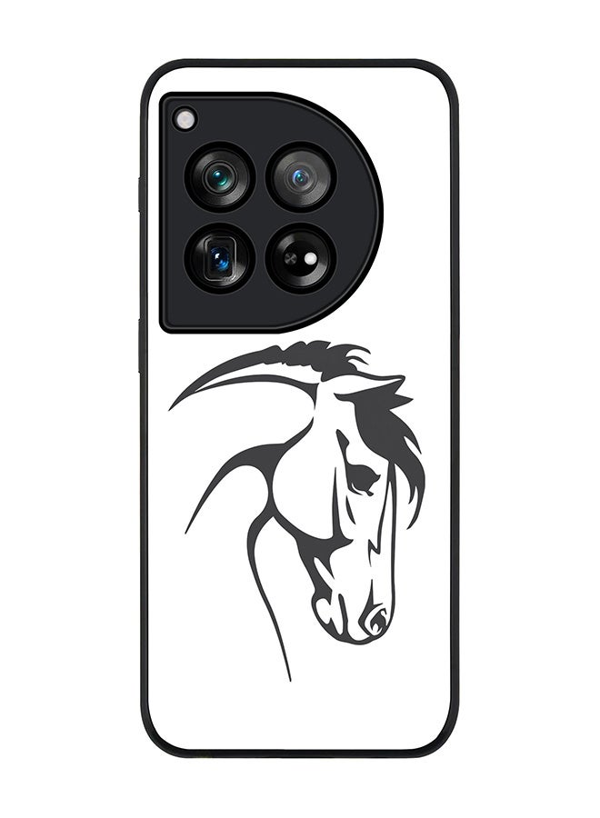 Stylizedd Rugged Black Edge Case for OnePlus 12, Slim fit Soft Case Flexible Rubber Edges Anti Drop TPU Gel Thin Cover -  ArabStallion - Image 1