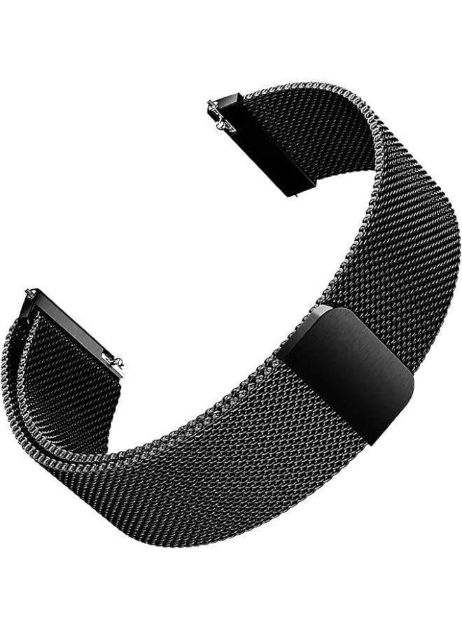 Metal Strap Compatible with Huawei Watch Straps Fit 4/Fit 4 Pro/Fit 3 Women, Magnetic Strap  For Huawei Watch Fit 4/Fit 4 Pro/Fit 3, Black Metal Bracelet - Image 1