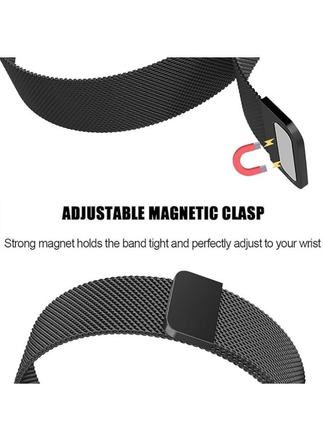 Metal Strap Compatible with Huawei Watch Straps Fit 4/Fit 4 Pro/Fit 3 Women, Magnetic Strap  For Huawei Watch Fit 4/Fit 4 Pro/Fit 3, Black Metal Bracelet - Image 5