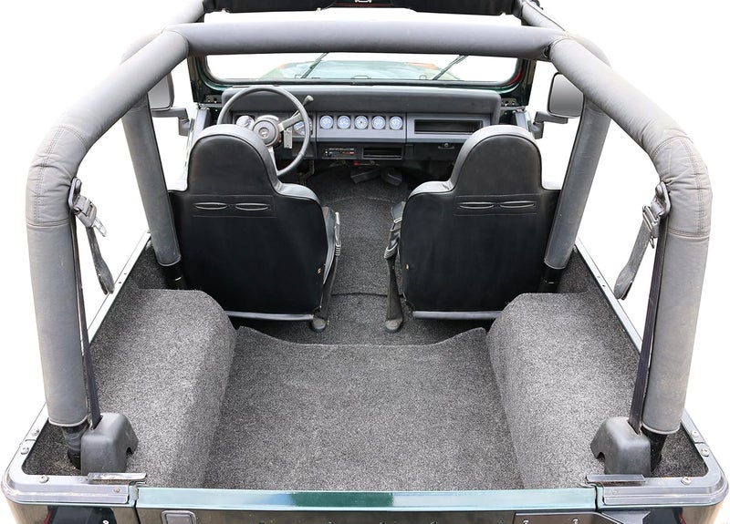BedRug Jeep Cargo Kit - BRYJ87R for 87-95 YJ Rear Kit with Tailgate & Cargo Liner - Image 3