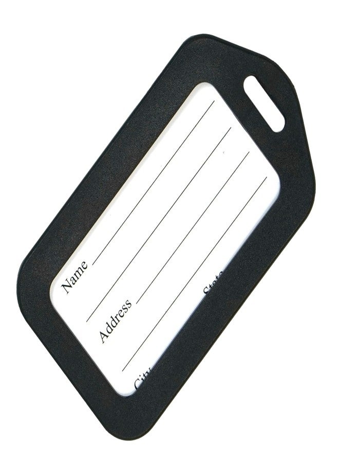 HOLLIO Luggage Tags, Smart Tags for Travel suitcases, School Bags for Easily Identification of Bags Name Tags for Kids Travel Accessories (Black (Pack of 12)) - Image 3