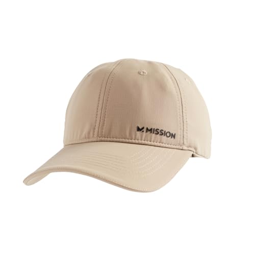 MISSION Cooling UPF Performance Hat - Unisex One Size Cap for Workouts, Golf & Running - Sweat & Water Activated Technology - (Sand) - Image 1