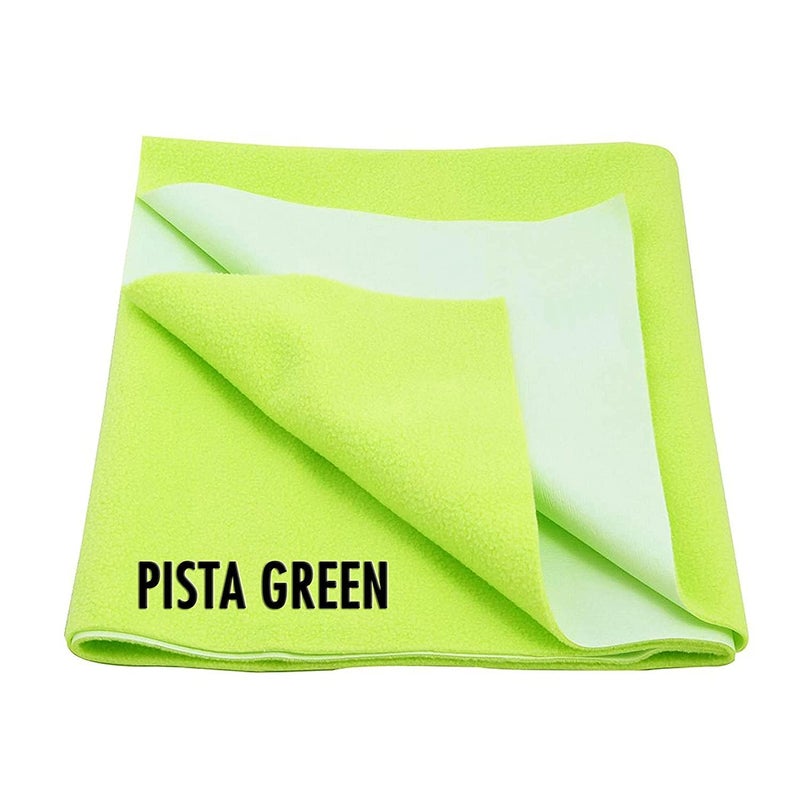 Desithat Waterproof & Washable Instadry Extra Absorbent Baby Dry Sheet & Bed Protector/Crib Sheet - Large 55x39 Inches/140X100 Cms(Pista Green) - Image 1