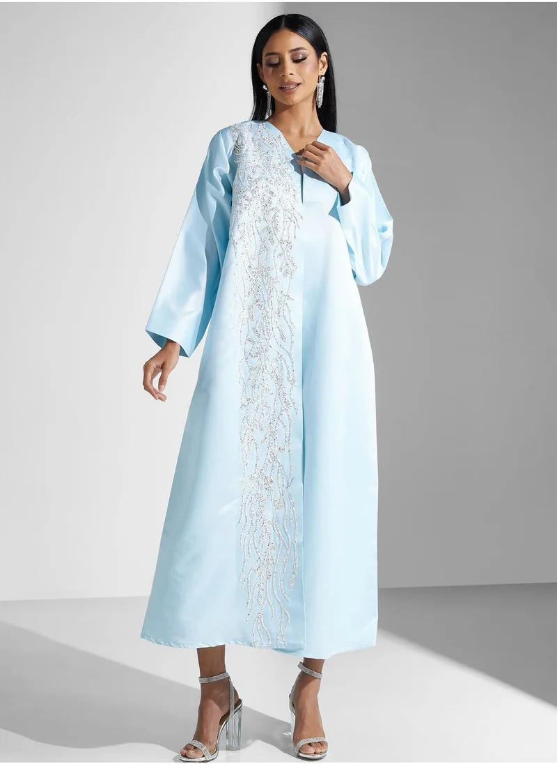 Meem by Mariyah Embroidered Abaya