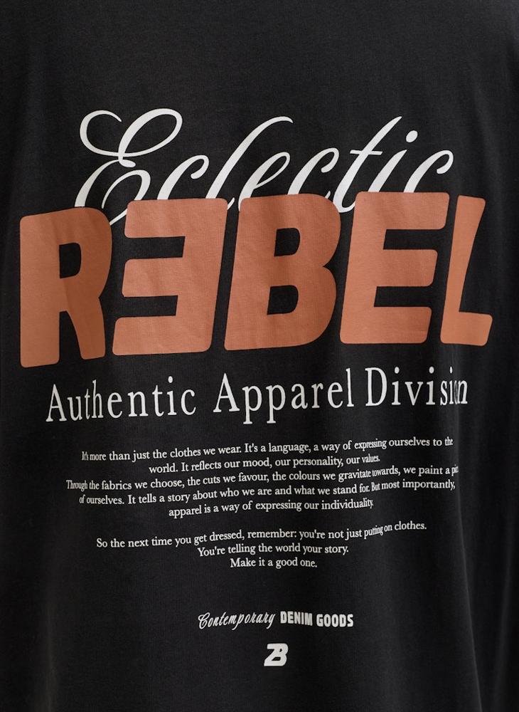 ج ج ريبل تيشيرت بجم قصير الأكمام بياقة دائرية - Image 4