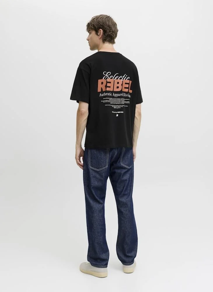 جاي جاي ريبل تيشيرت بجم قصير الأكمام بياقة دائرية