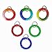 HAMIYELL Pack of 6 Colorful Spring Spiral Wrist Coil Key Chain Wristband Key Ring Bracelet Keychain - Image 2