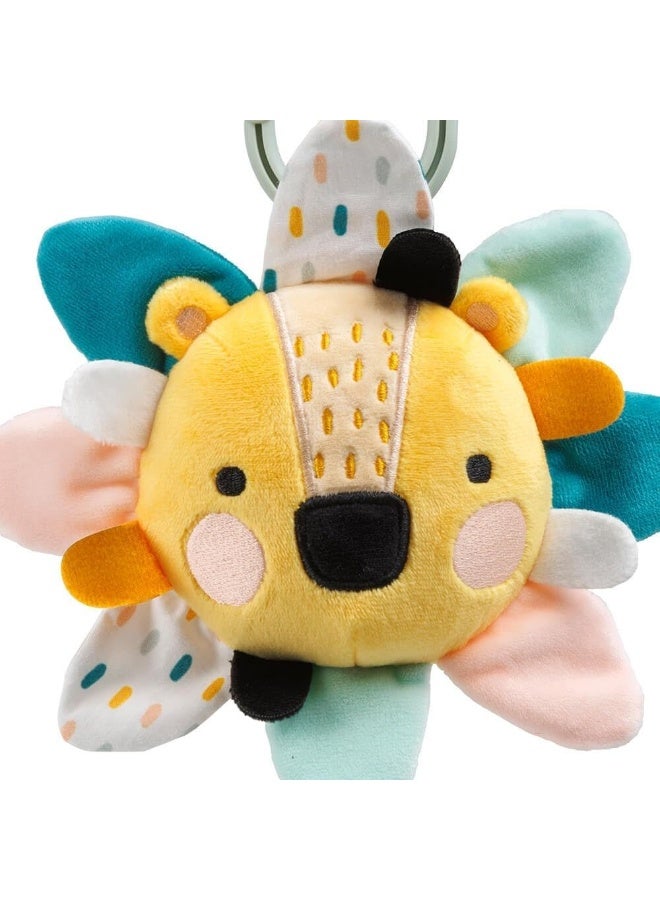 EUREKA KIDS Cucu Hanging Musical Plush Toy W/Teether | For Strollers, Cribs, Playpen | For Auditory Stimulation, Hand-Eye Coordination And Sensory Development | Bpa Free | Lion | Age 0M+ - Image 3