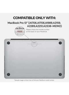 O Ozone Ultra-thin Super Crystal Case Compatible with MacBook Pro 13 (A1706,A1708,A1989,A2159,A2289,A2251,A2338) Case+Keyboard Cover & Protector,Black  - Image 5
