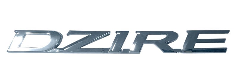 Utkarsh Car Side Chrome Finish/Plated Backside Badge Logo/Decal Emblem 3D Adhesive Monogram Water Resistance Text Sticker for Maruti Suzuki Dzire Cars - Image 1