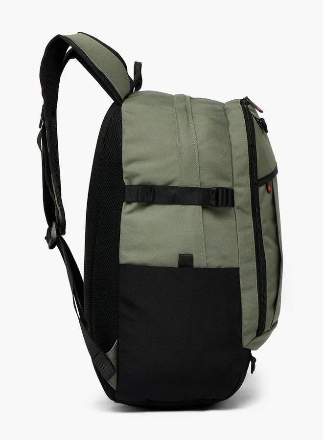 Lee Cooper KHAKI Solid School Backpack For Kids 13 Years+ With Padded Shoulder Straps  | Best Price UAE