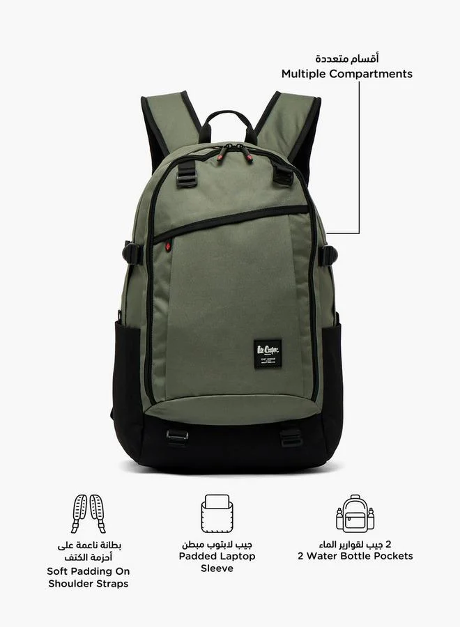 Lee Cooper Solid School Backpack For Kids 13 Years+ With Padded Shoulder Straps