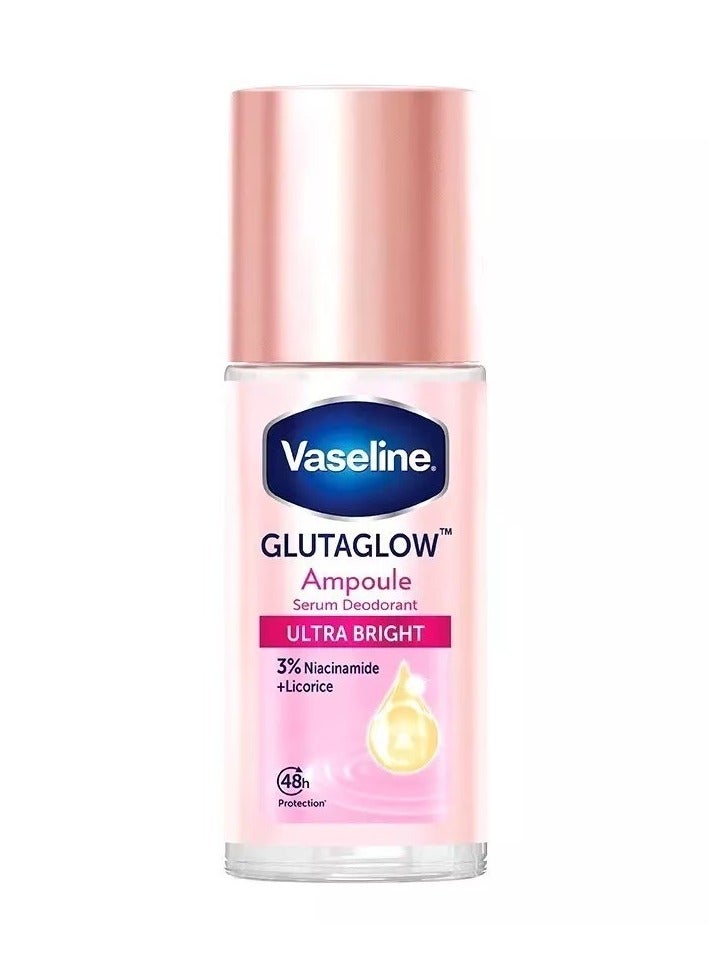 VASELINE Glutaglow Ampoule Serum Deodorant Ultra Bright Roll-on45 ml.