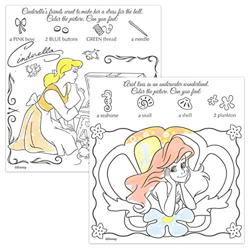 Disney Princess Imagine Ink Activity Book Set 3 Magic Disney Princess Coloring Books for Girls Kids Toddlers with Invisible Ink Pens Stickers Games Puzzles Mazes and More - Image 5