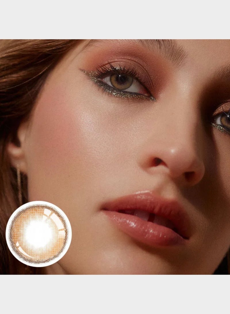 يونيبلينغ عدسات لاصقة ملونة زحل البني (سنوية) - Image 1